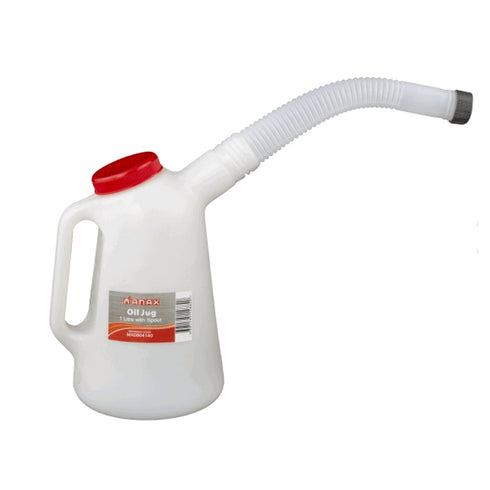 MCANAX JUG OIL 1-Litre with Spout  (s) ~